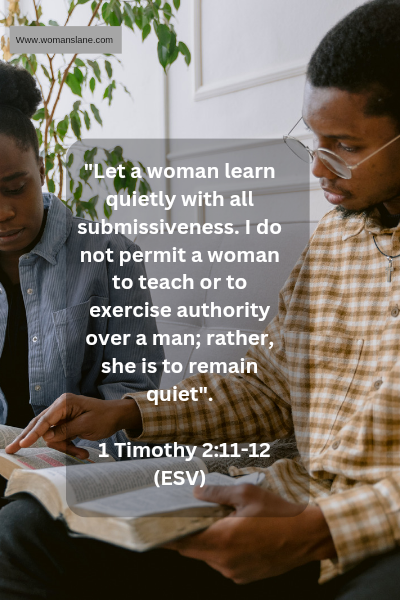 1 Timothy 2:11-12