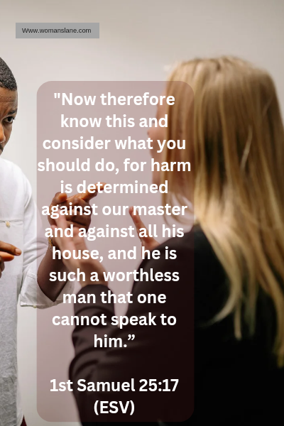 1st Samuel 25:17