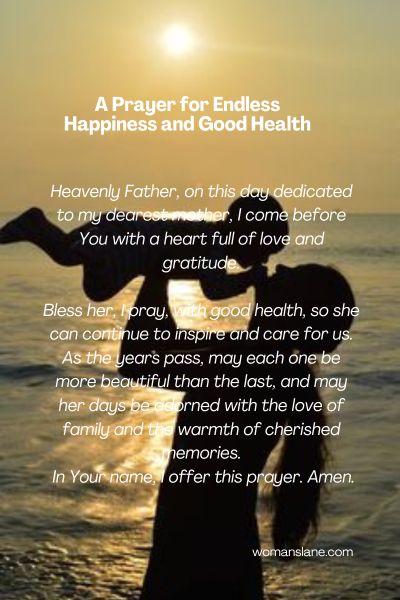 A Prayer for Endless Happiness and Good Health