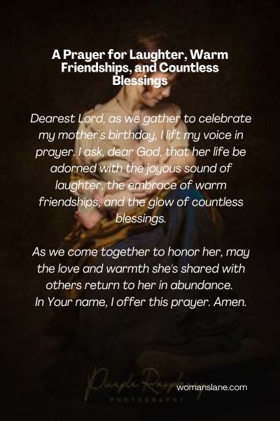 A Prayer for Laughter, Warm Friendships, and Countless Blessings