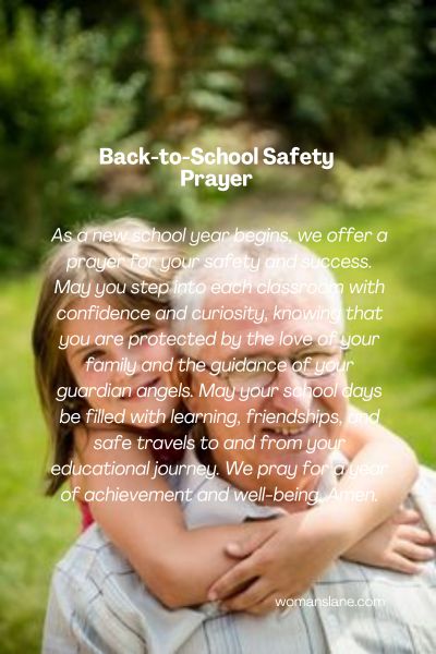 Back-to-School Safety Prayer