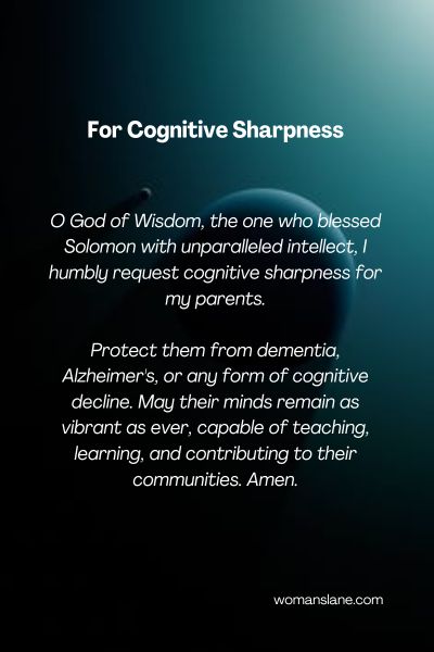 For Cognitive Sharpness