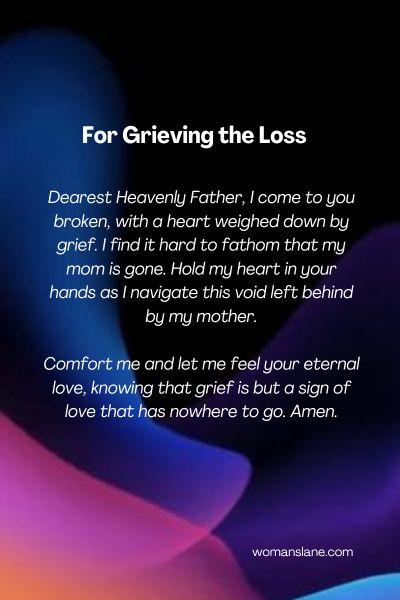 For Grieving the Loss