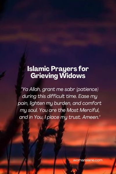 Islamic Prayers for Grieving Widows
