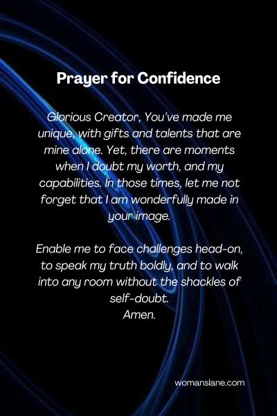 Prayer for Confidence