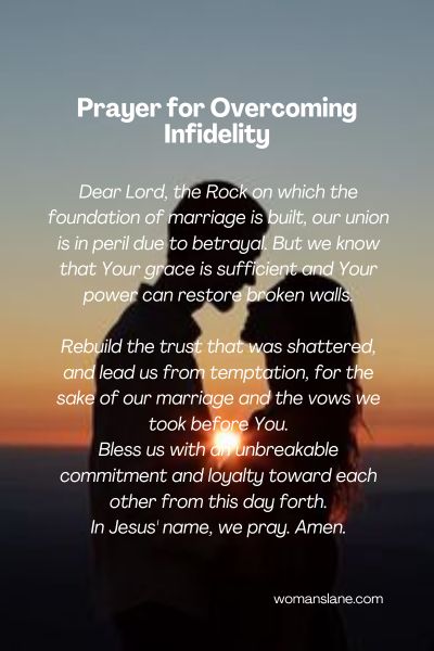 Prayer for Overcoming Infidelity