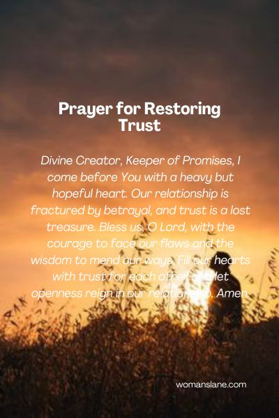 Prayer for Restoring Trust