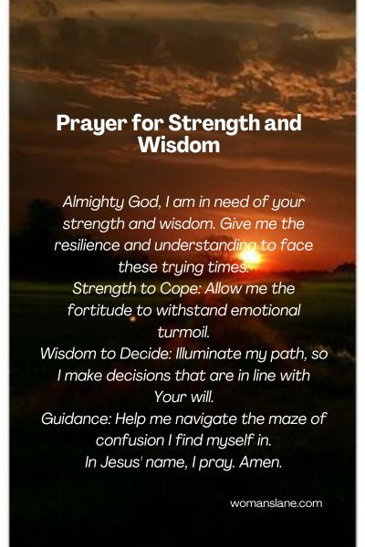 Prayer for Strength and Wisdom