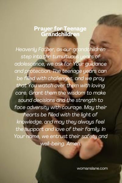 Prayer for Teenage Grandchildren