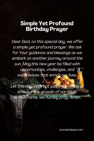 Simple Yet Profound Birthday Prayer