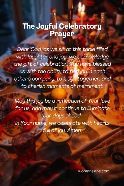 The Joyful Celebratory Prayer