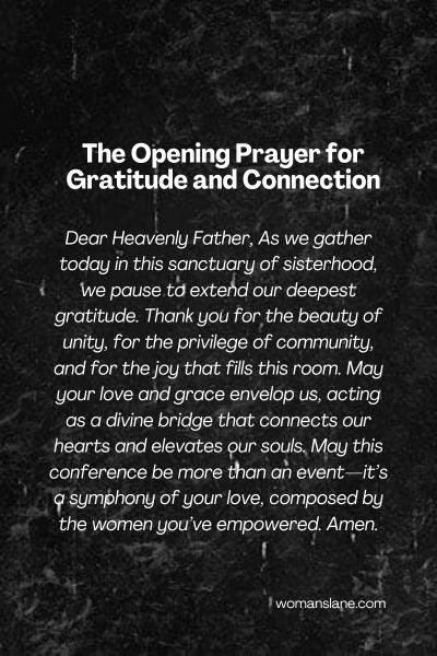 The Opening Prayer for Gratitude and Connection
