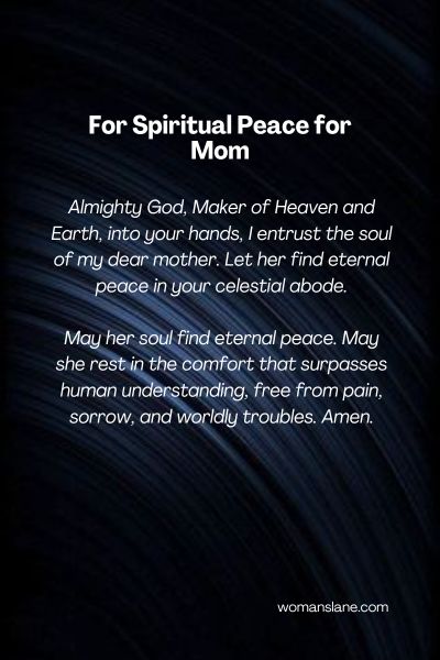 For Spiritual Peace for Mom