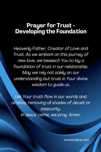 Prayer for Trust - Developing the Foundation